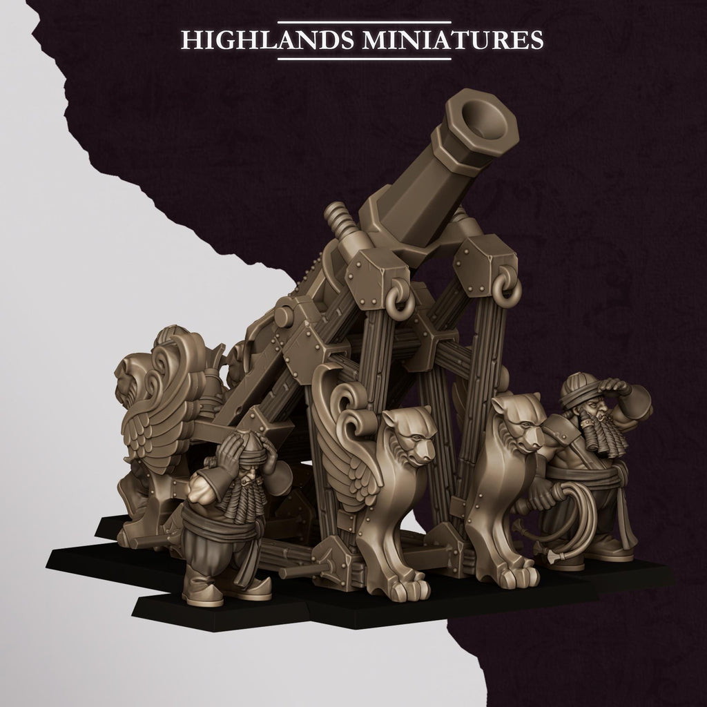 Sons of Marduk Mortar and Rocket   - in 12k- by Highlands Miniatures