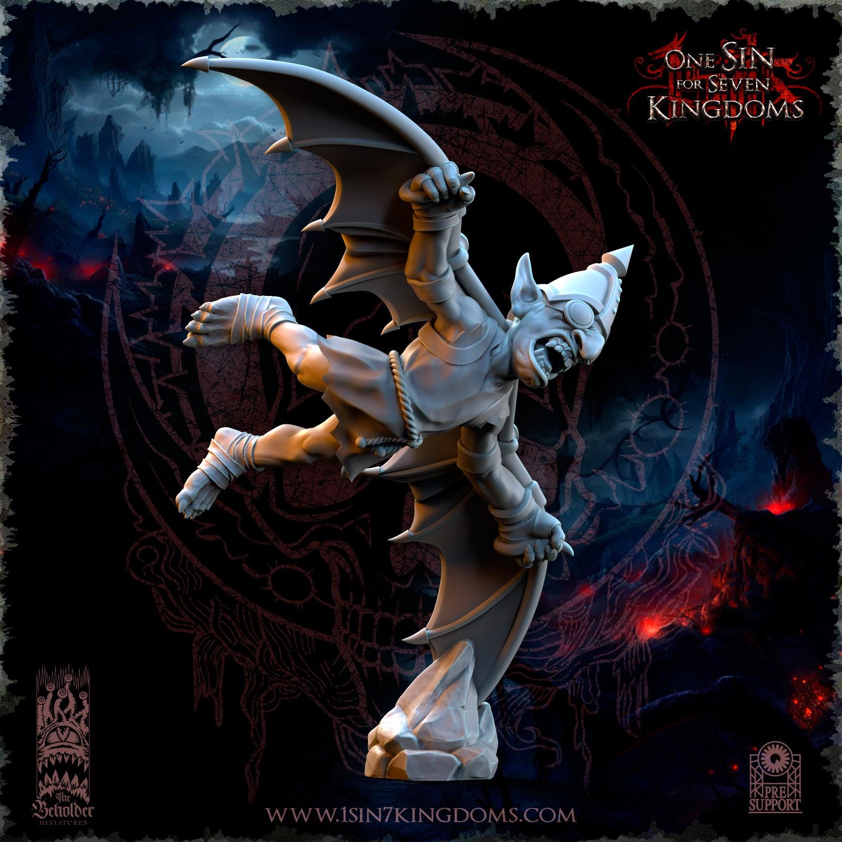 The Black Horde Goblins Slingshot of Doom- in 12k by TheBeholderMiniatures
