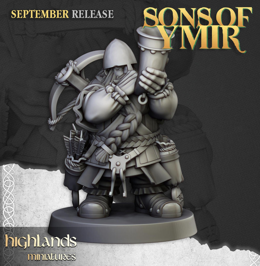 Dwarf Crossbowmen Unit - in 12k- by Highlands Miniatures