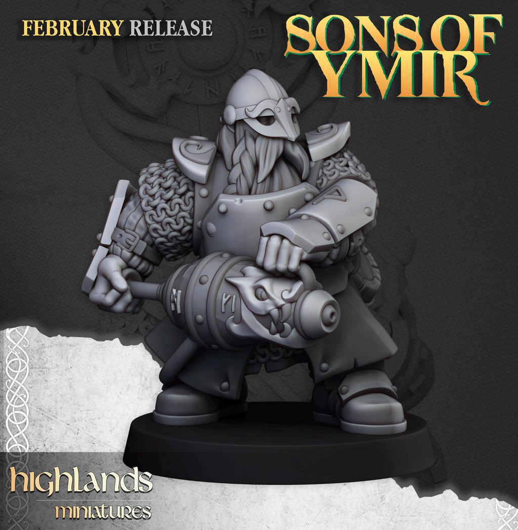 Dwarf Firespitters  - in 12k- by Highlands Miniatures