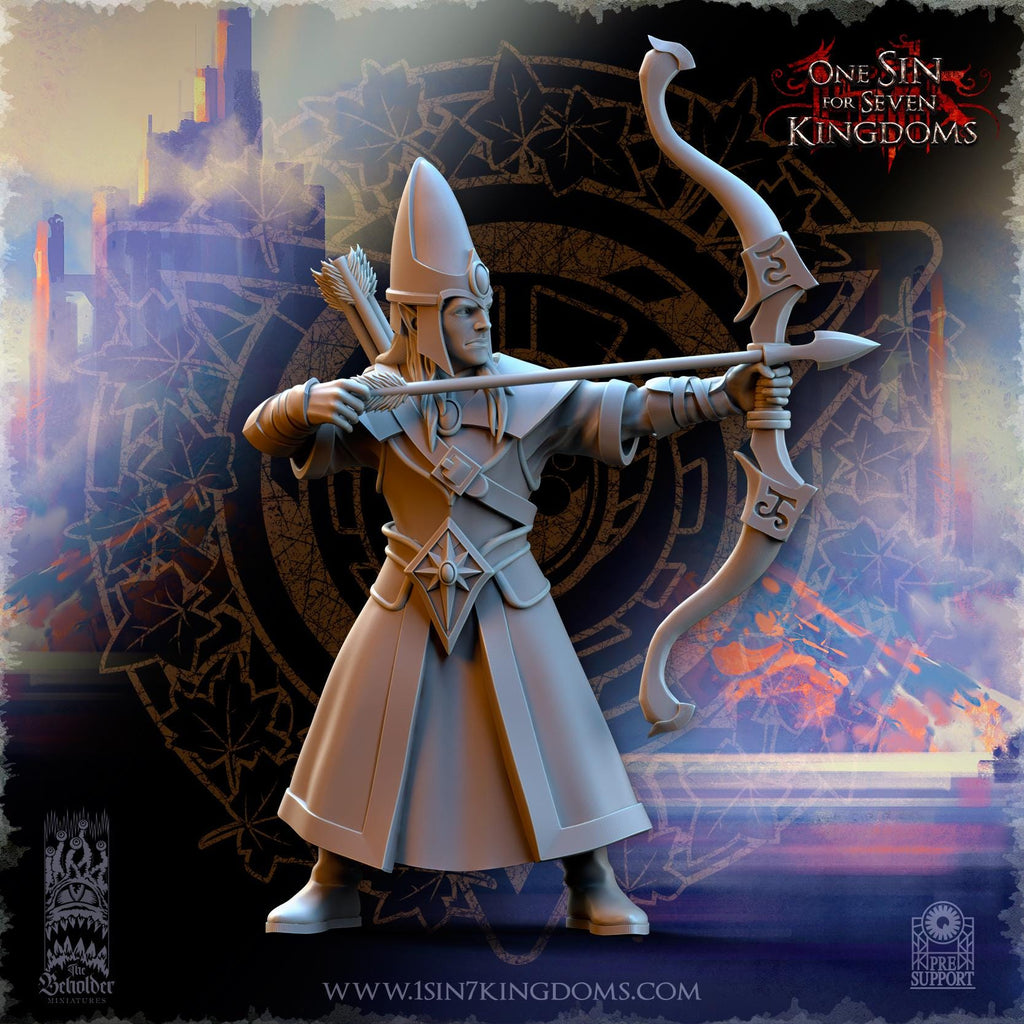 Silvermoor Elves Kingdom Archers - in 12k by TheBeholderMiniatures