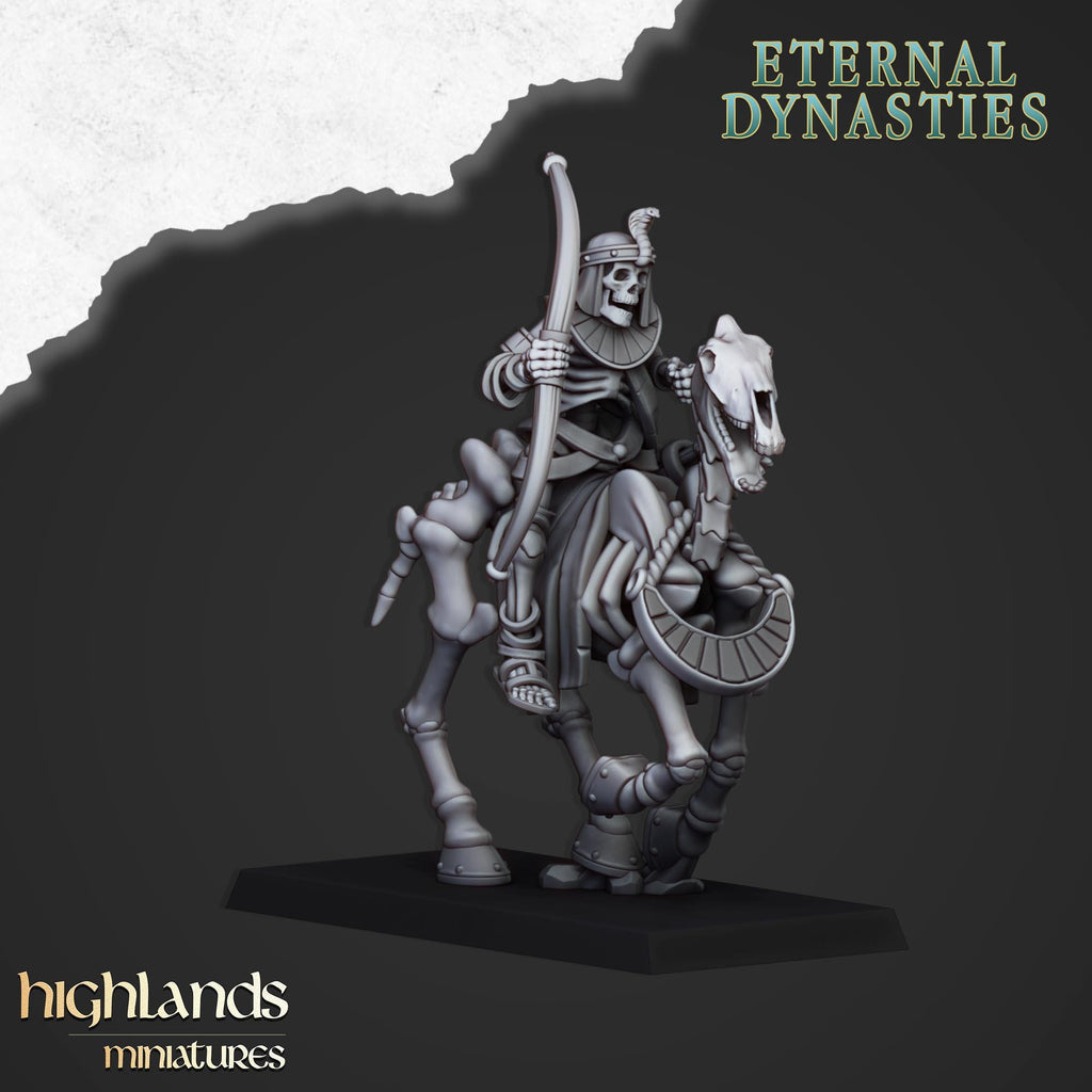 Ancient Skeletal Cavalry with Spears and Bows - in 12k- by Highlands Miniatures