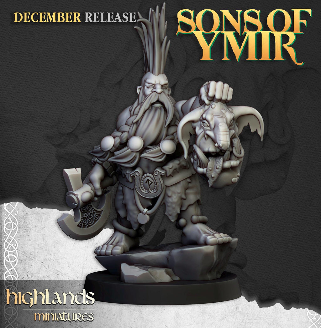 Dwarf Trollseekers  - in 12k- by Highlands Miniatures