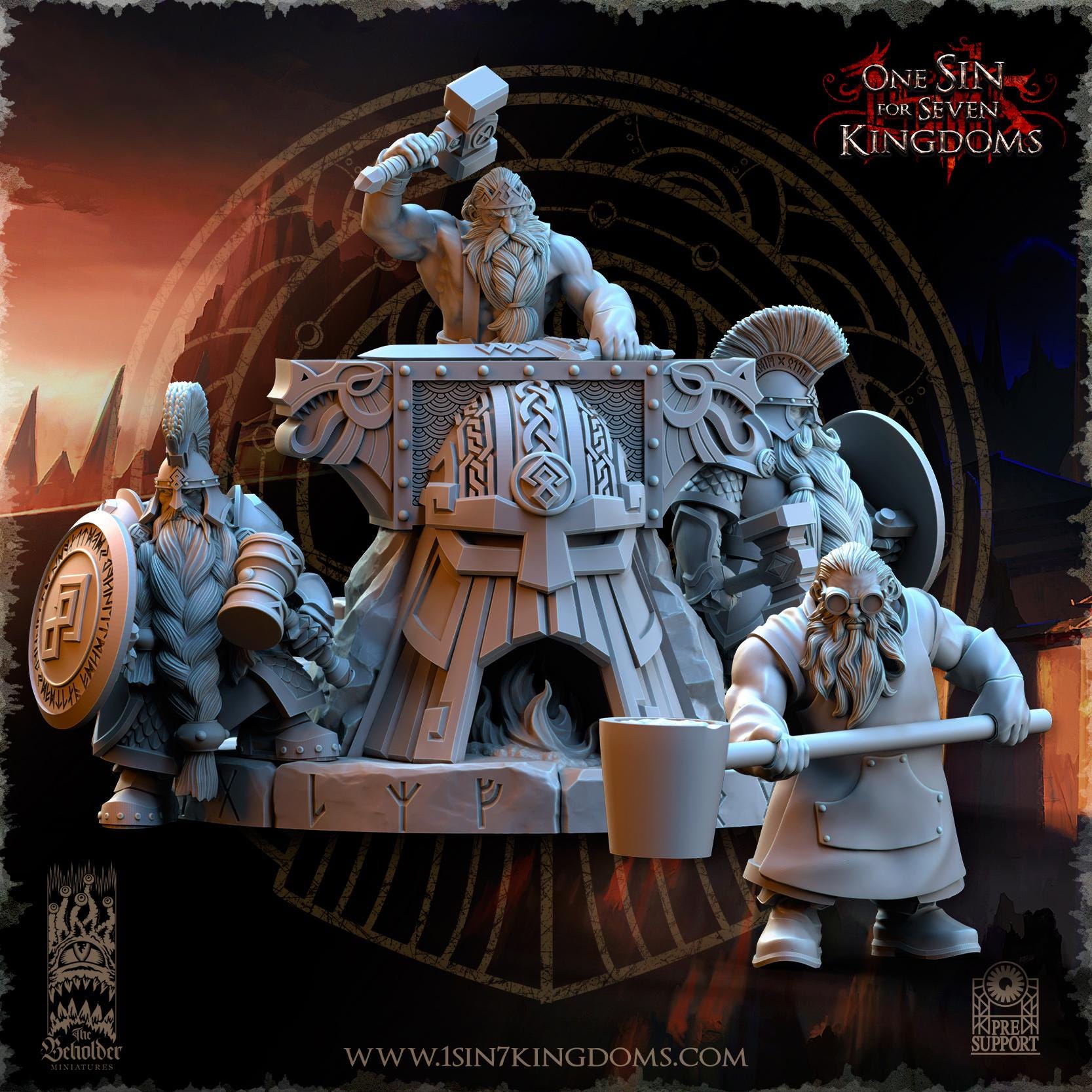 Dwarven Kingdoms Thunder Forge - in 12k- by TheBeholderMiniatures