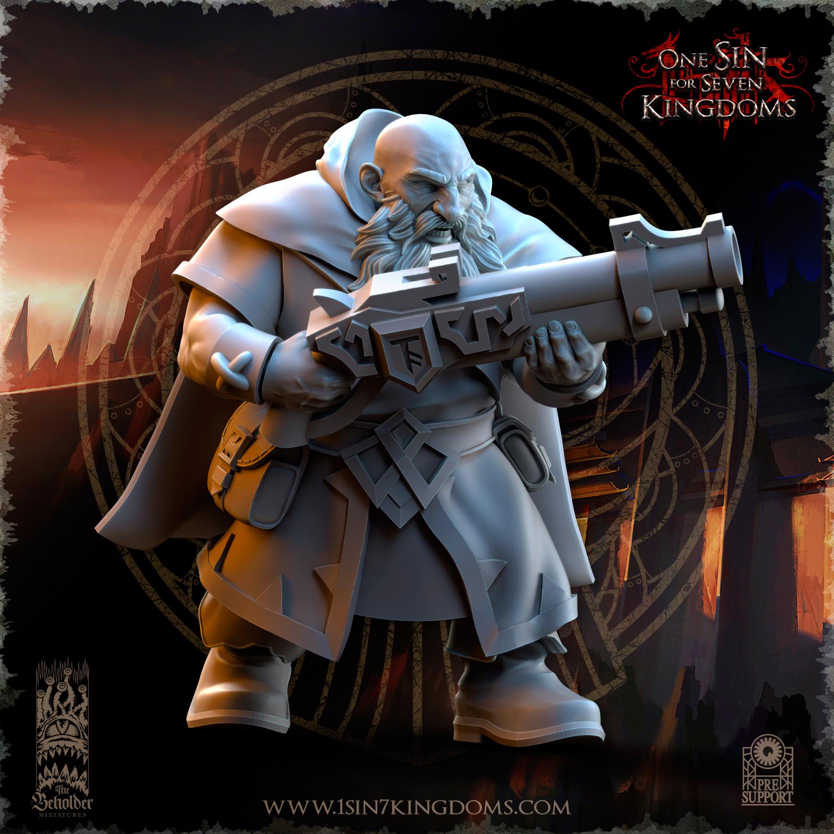 Dwarven kingdom sharpshooters - 12k by  TheBeholderMiniatures