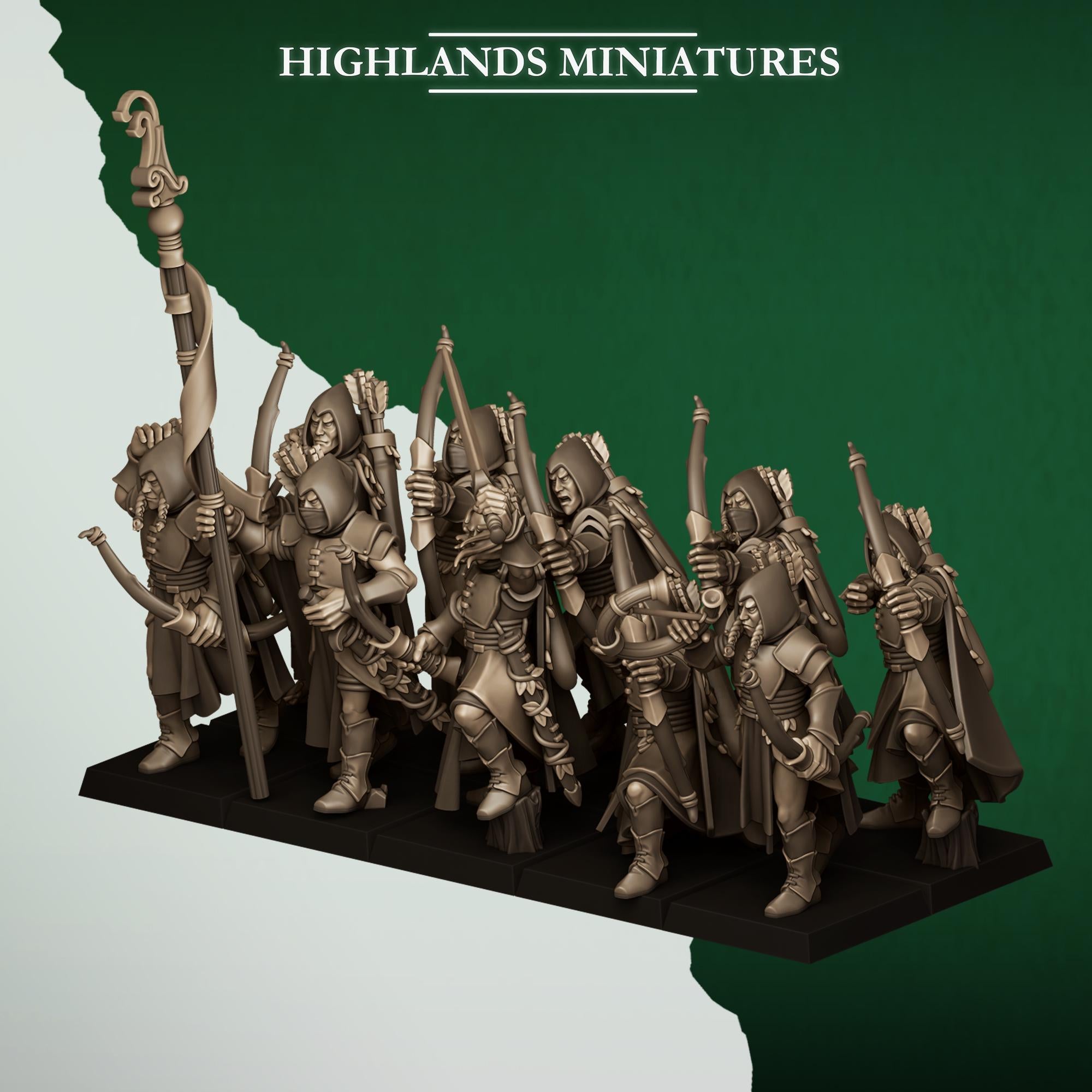 Feral Archers - in 12k by Highlands Miniatures