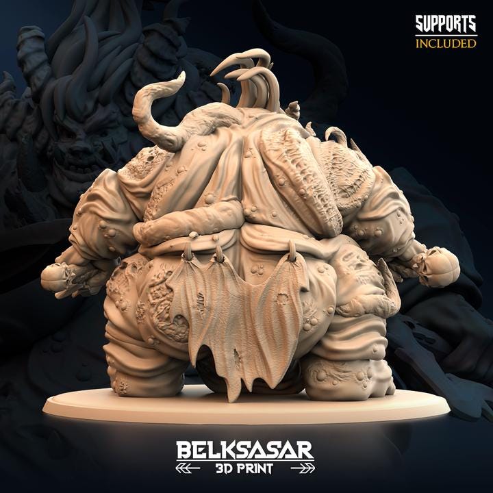 The Bloated mother - 130mm Base - in 12k by Belksasar