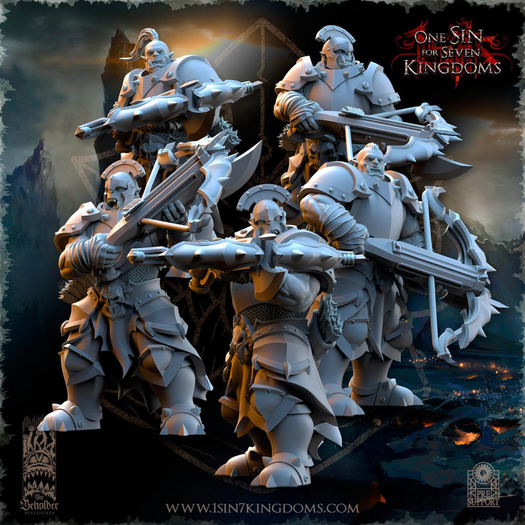 Nestah Orcs Crossbowers  - in 12k- by TheBeholderMiniatures