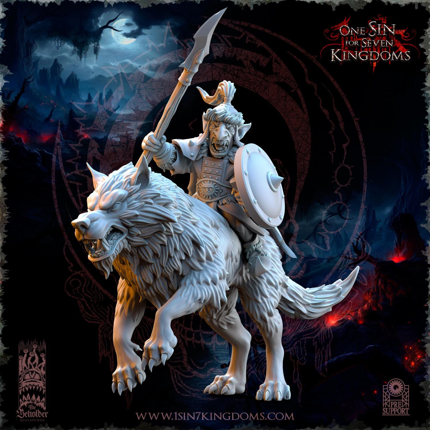 The Black Horde Goblins Desert Riders - in 12k- by TheBeholderMiniatures