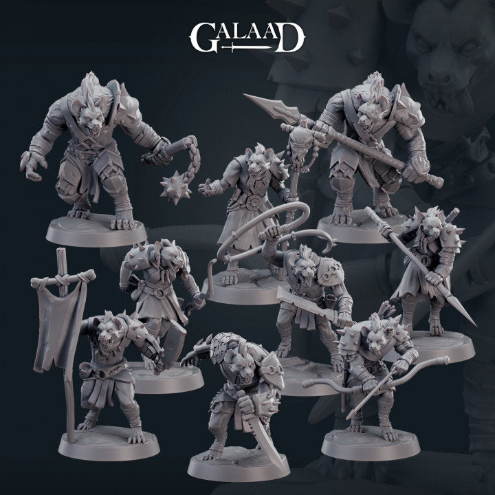 Gnoll squad - 9 models - By Galaad - 8k