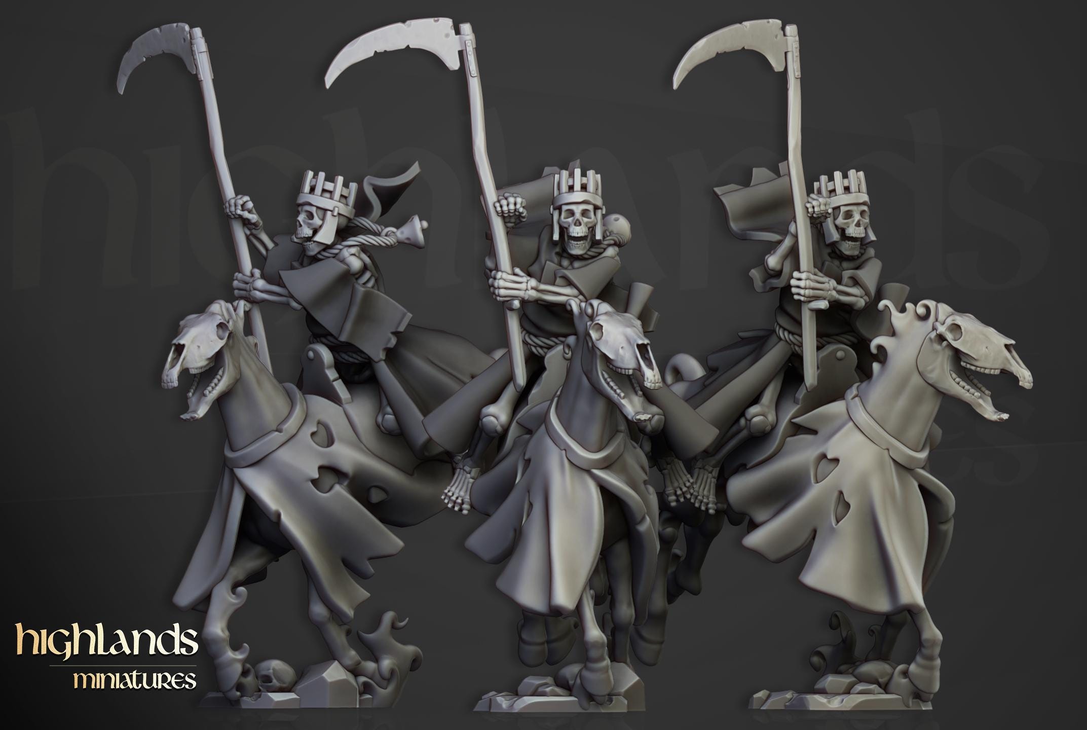 Spectral Cavalry Unit - in 12k- by Highlands Miniatures