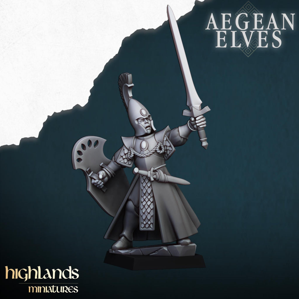 Aegean Elves Spearmen  - in 12k- by Highlands Miniatures