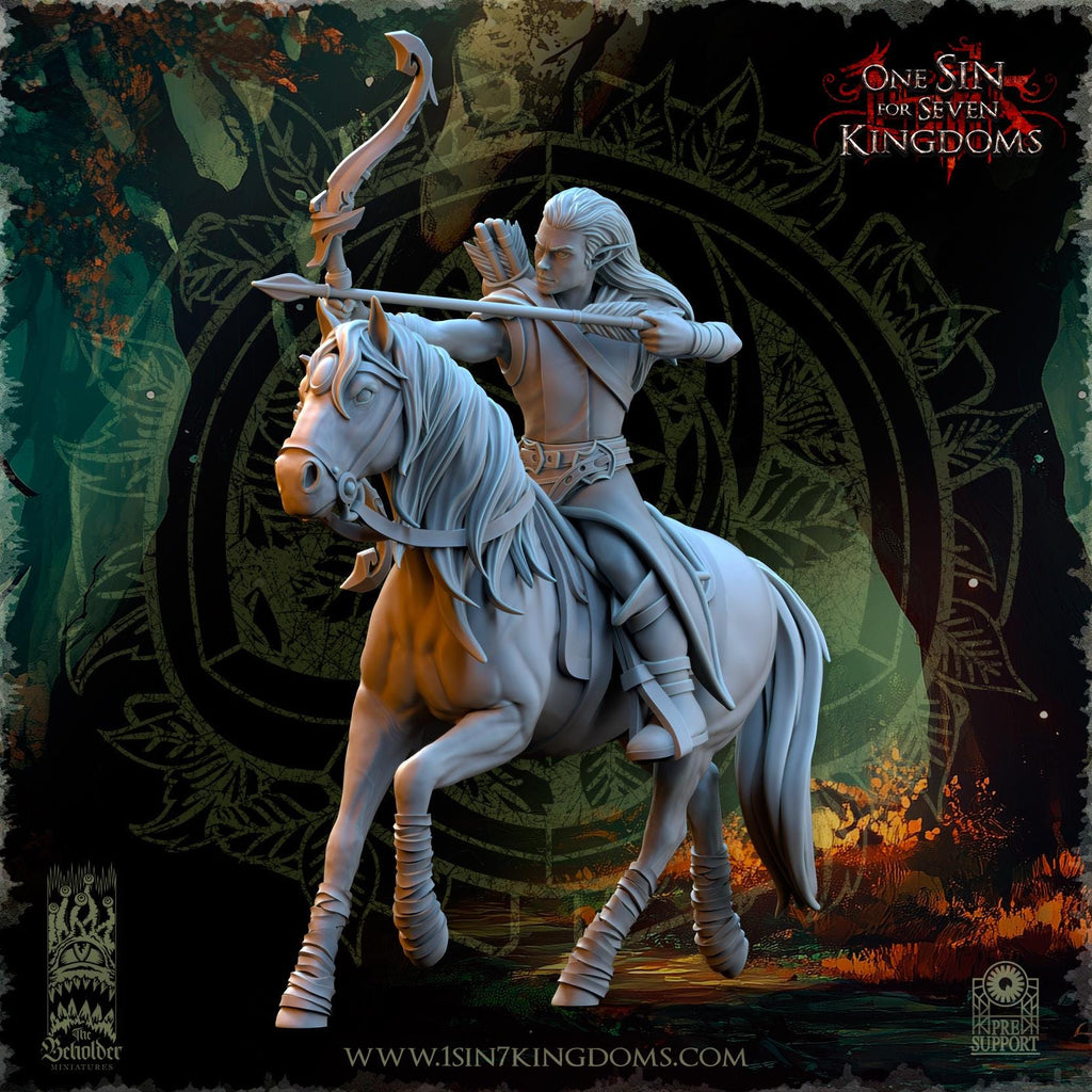 Evergreen Elves Meadow Riders - in 12k- by TheBeholderMiniatures