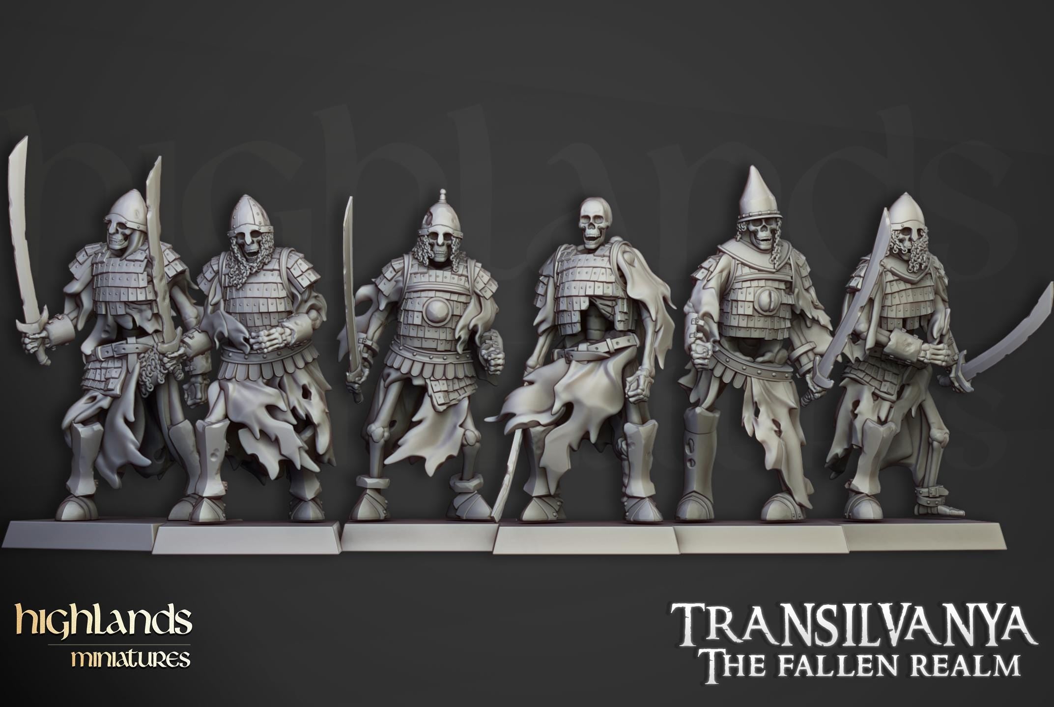 Skeleton Boyar Guard  - in 12k- by Highlands Miniatures
