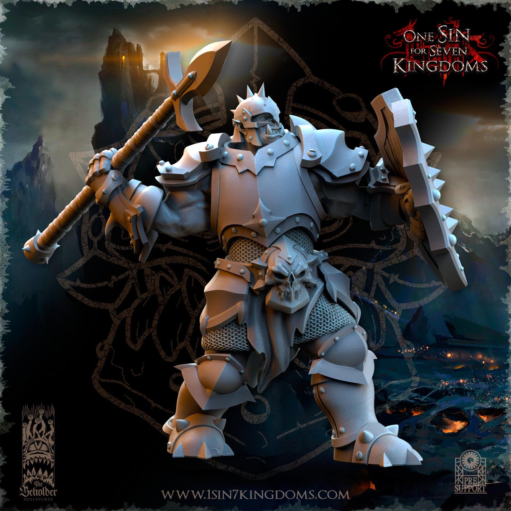 Nestah Orcs Warriors - in 12k- by TheBeholderMiniatures