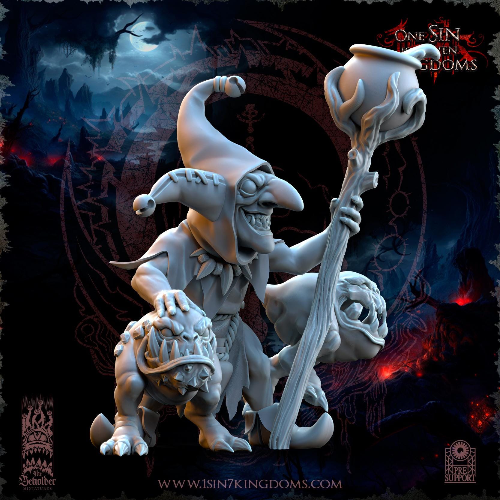 The Black Horde Goblins Mushroom Eaters - 12k by TheBeholderMiniatures