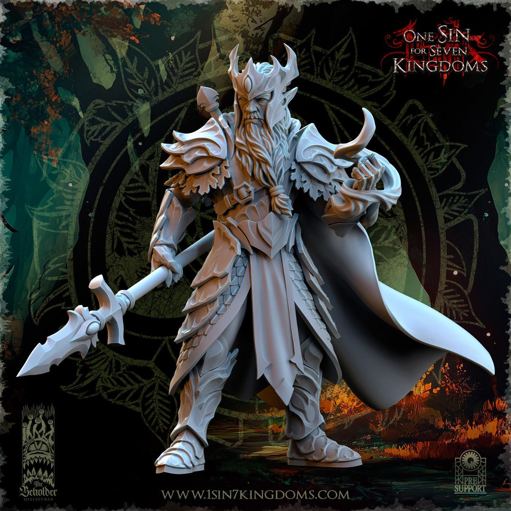 Thalenar, Evergreen King - in 12k by TheBeholderMiniatures