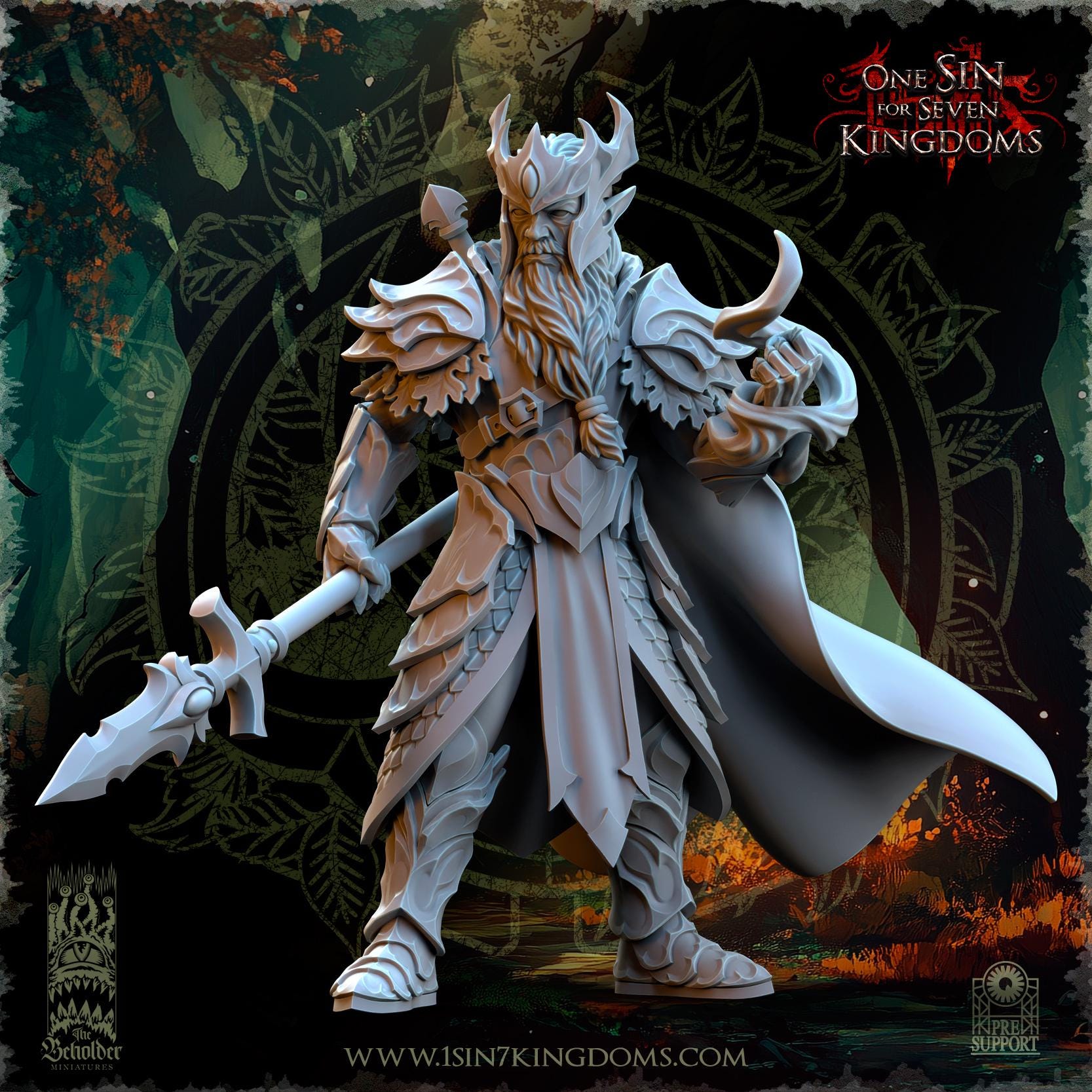 Thalenar, Evergreen King - in 12k by TheBeholderMiniatures