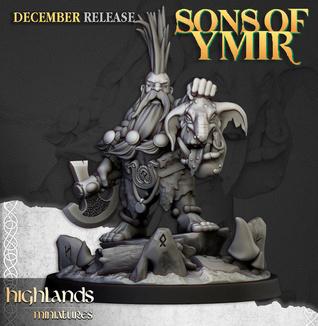Dwarf Trollseekers  - in 12k- by Highlands Miniatures