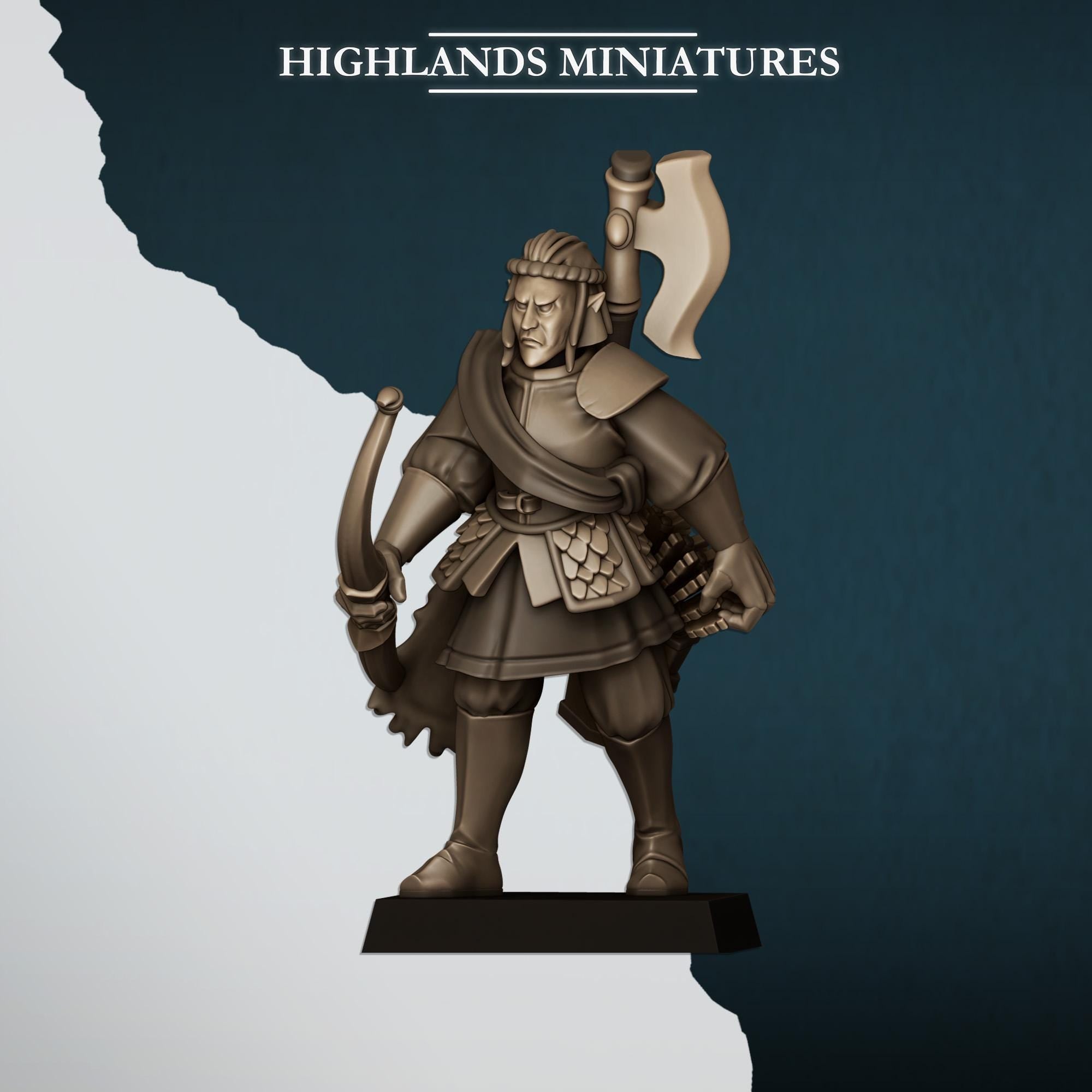 Nemean Lions with Bows  - in 12k- by Highlands Miniatures