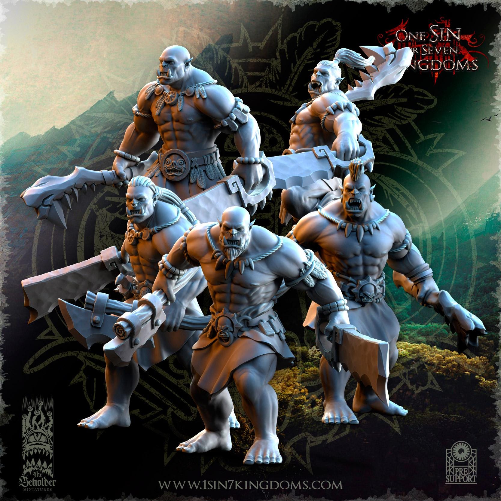 Salanaar Orcs Warriors  - in 12k- by TheBeholderMiniatures