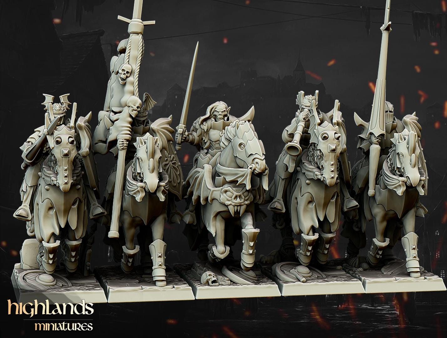 Vampire Knights  - in 12k- by Highlands Miniatures