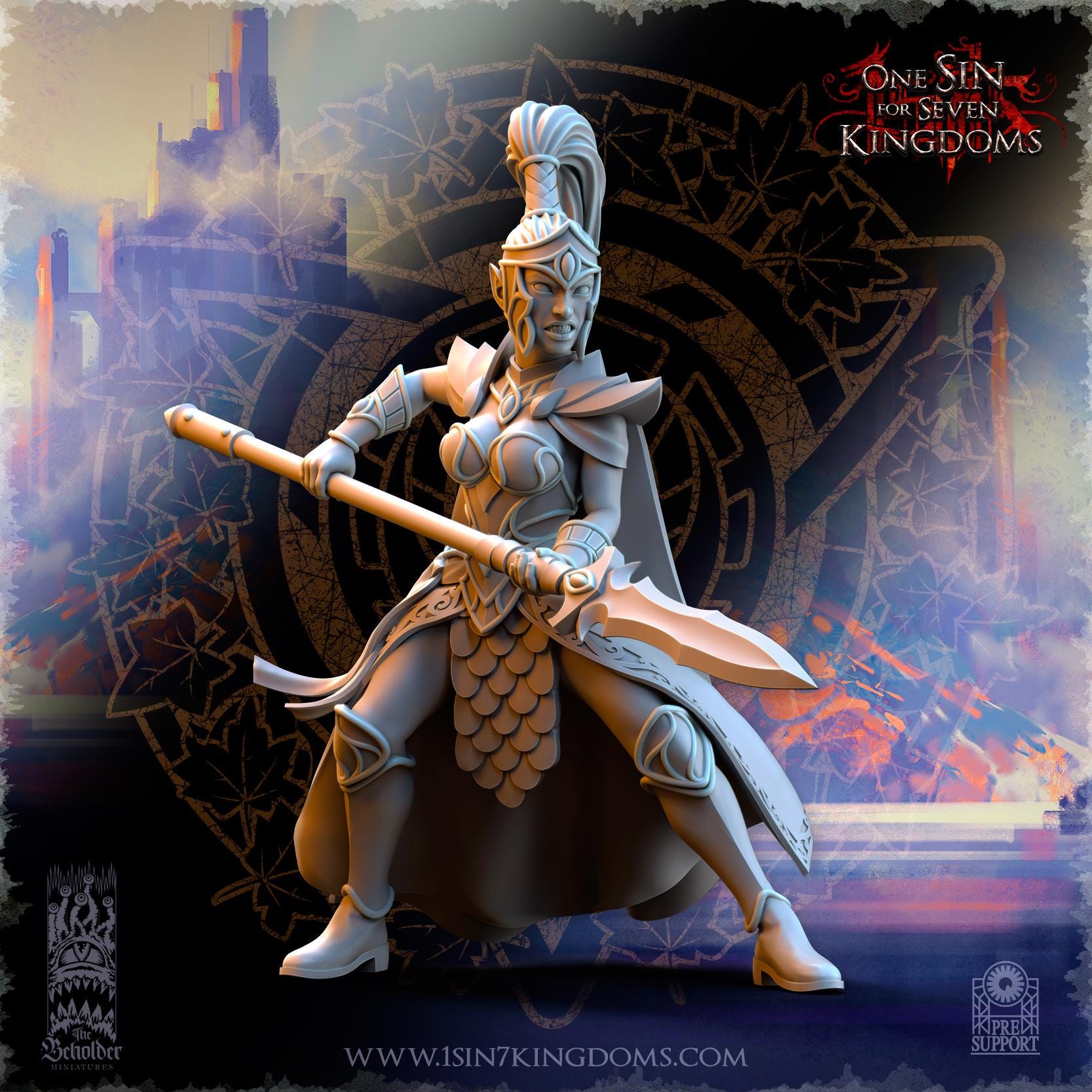 Silvermoor Elves Sisterhood Praetorians - in 12k- by TheBeholderMiniatures