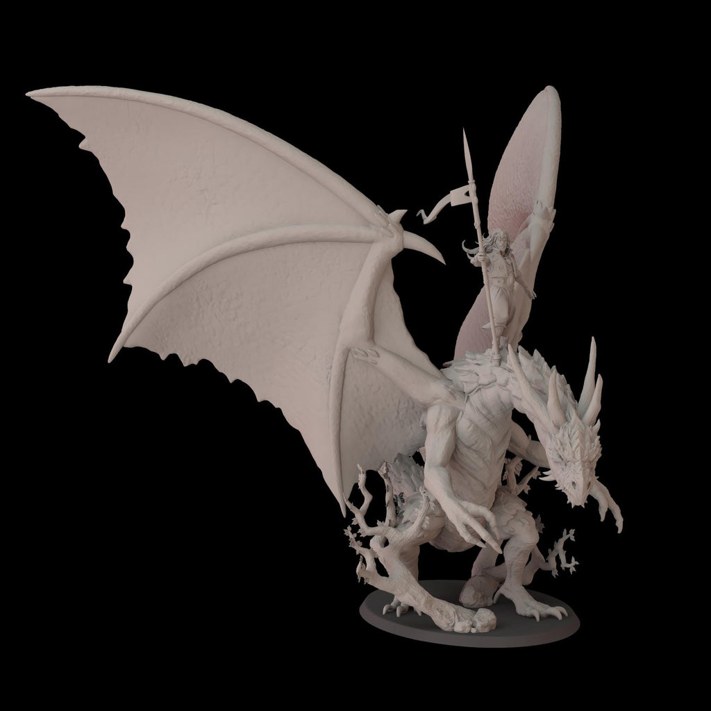 Prince Bryel on Wood Dragon - 12k by fantasycultminiatures