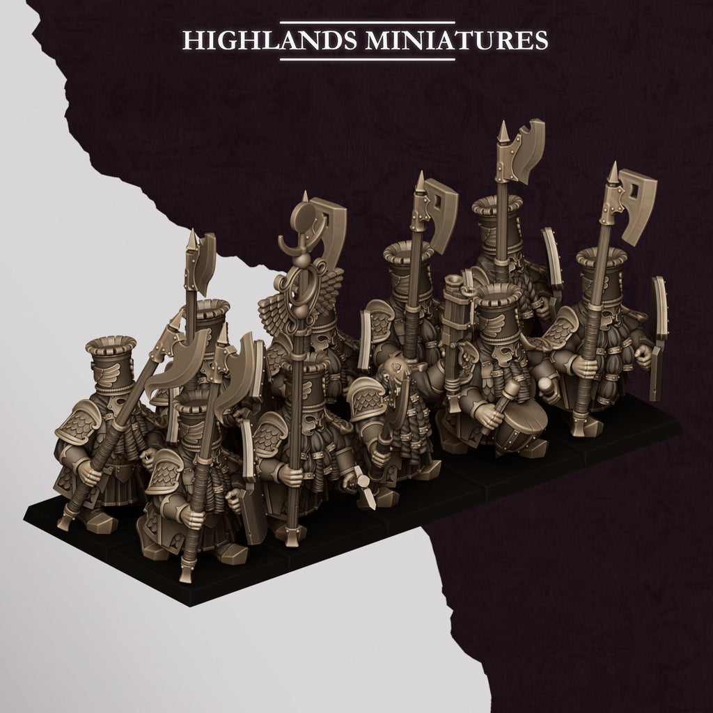 Sons of Marduk Heavy Guard with weapon and shield - in 12k- by Highlands Miniatures