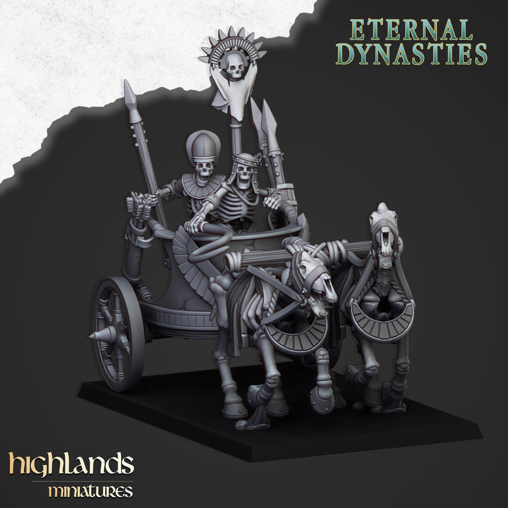 Ancient Skeletal Chariots - in 12k- by Highlands Miniatures