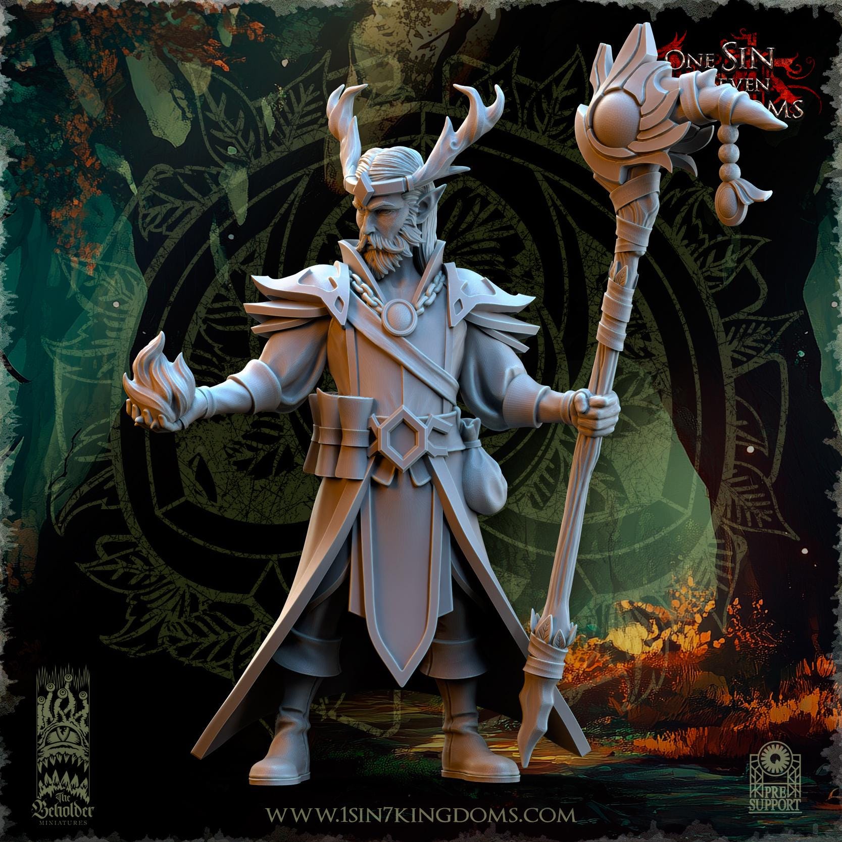 Findlas, Keeper of the Woods - in 12k- by Beholder TheBeholderMiniatures