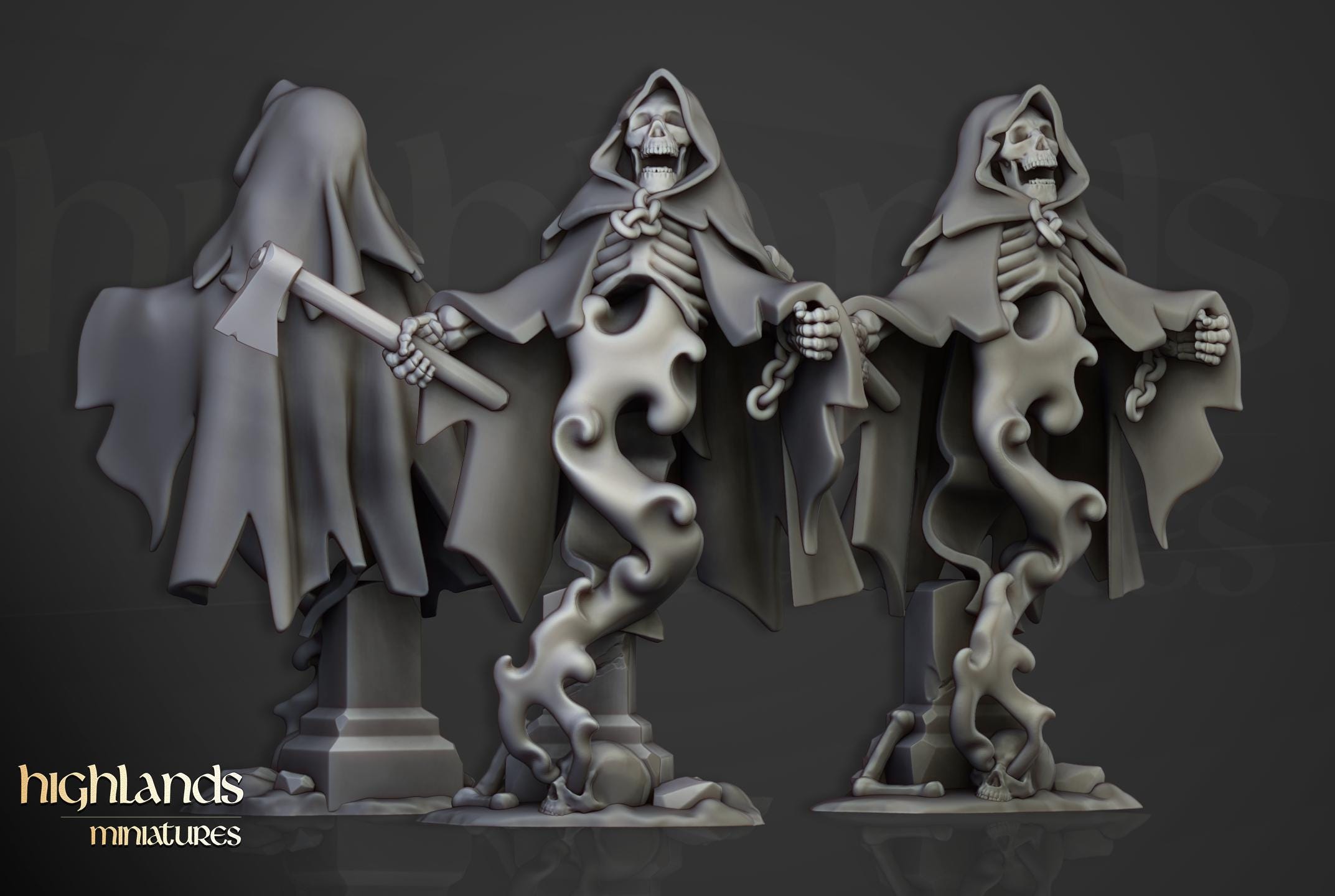 Crypt Ghosts  - in 12k- by Highlands Miniatures