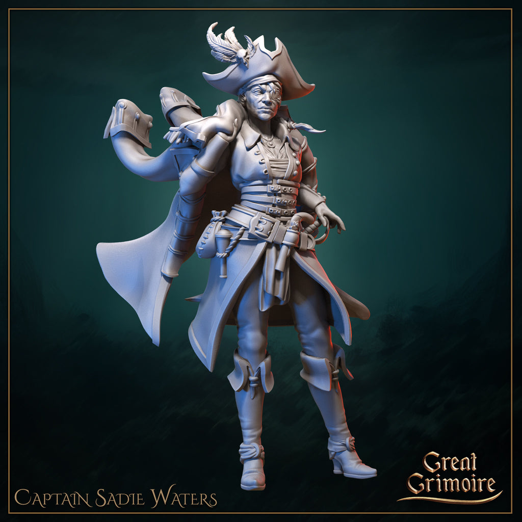 Captain Sadie Water - 2 Versions - in 12k - by Great Grimoire