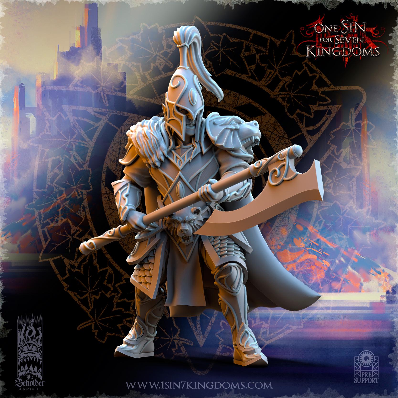 Silvermoor Elves Bear Guardians - in 12k- by TheBeholderMiniatures