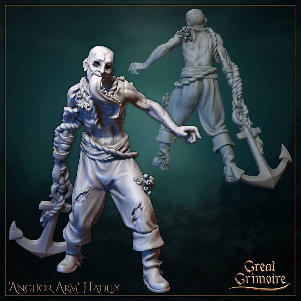 Undead Horde miniature Pack - 6 model Pack - in 12k - by Great Grimoire