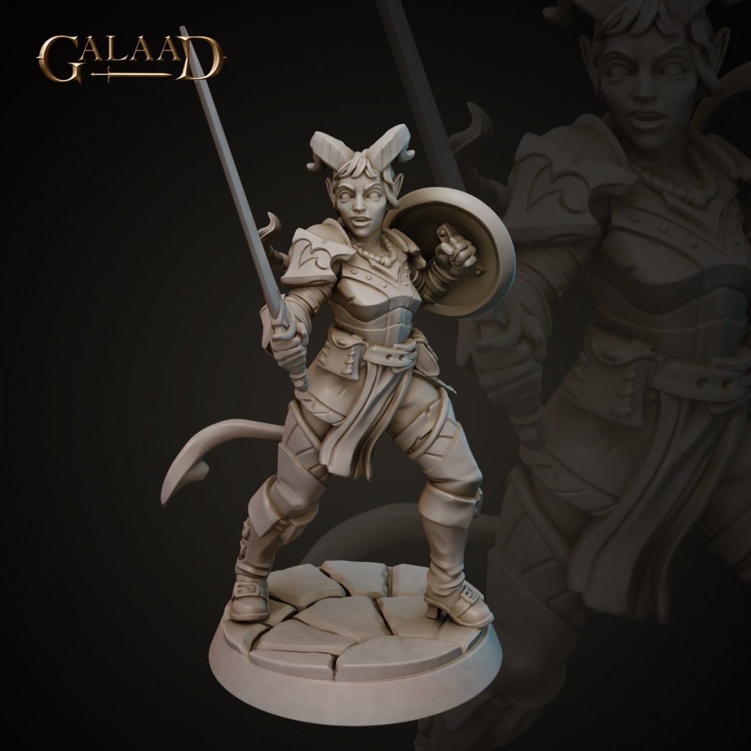 7 Model Pack - Tiefling Warband -  in 12k - by Galaad