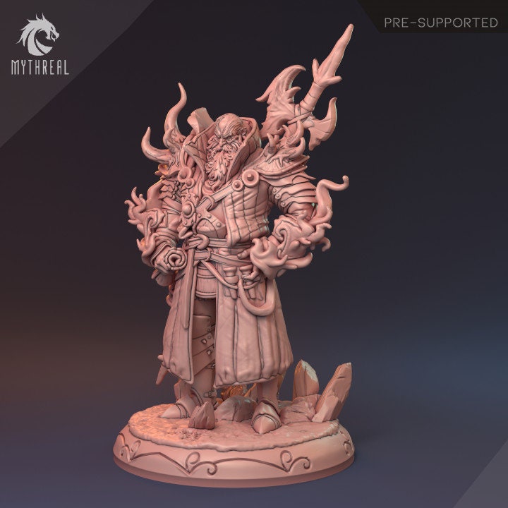 Sigurd Stein- 32mm, 75mm miniature - 12K Resin Print - by MythReal Games