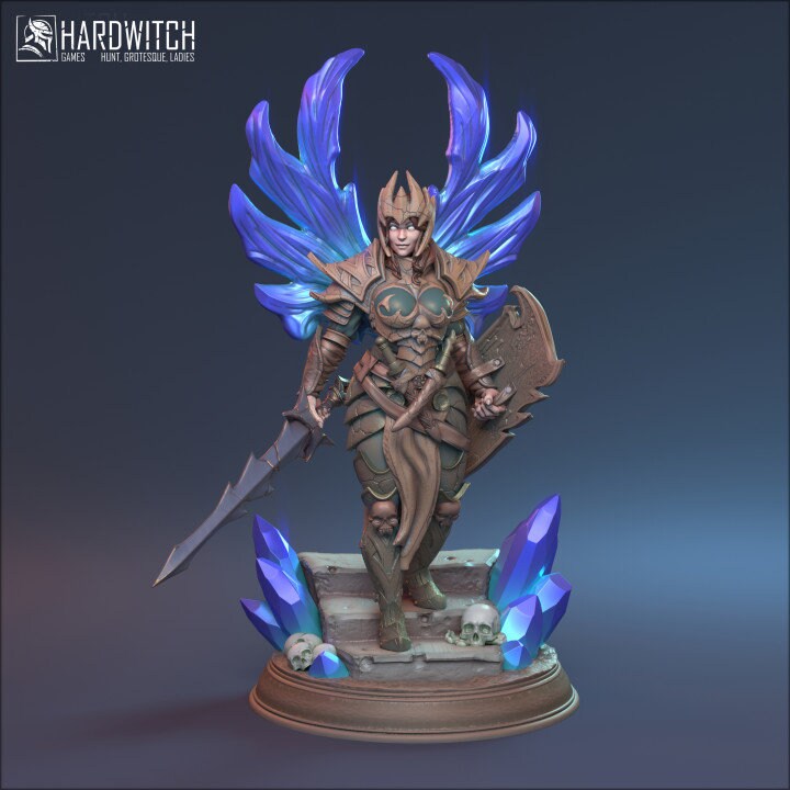 Sophia - By HardWitch Games miniature - 12K Resin Print - 32mm,75mm,100mm