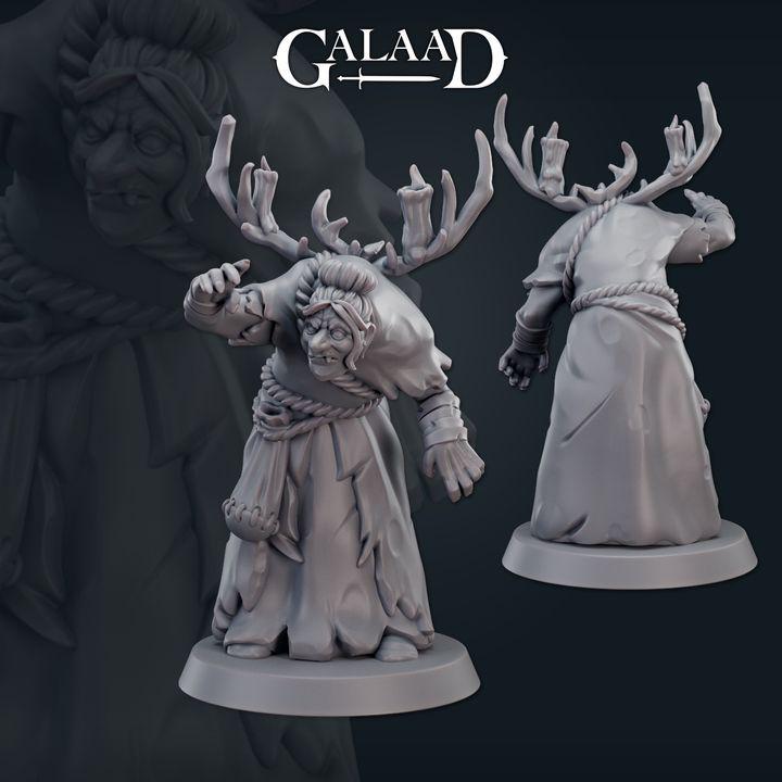 Witches and Monsters - 8 models miniature - 12K Resin Print - galaad