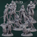 rangers - 8 models miniature - 12K Resin Print - galaad