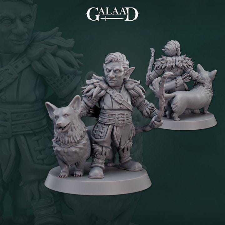 rangers - 8 models miniature - 12K Resin Print - galaad
