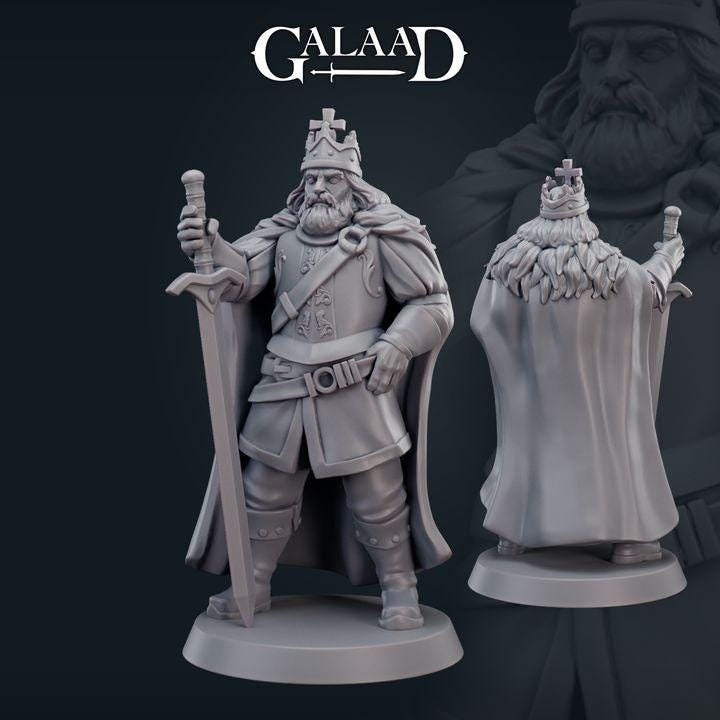 Royal Court - 7 models miniature - 12K Resin Print - galaad