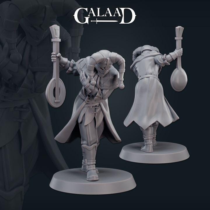 Royal Court - 7 models miniature - 12K Resin Print - galaad