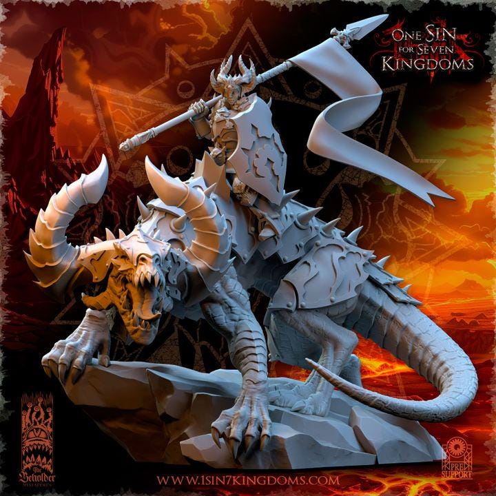 Asteria, Mistress of the Ascended miniature - 12K Resin Print - by The Beholder Miniatures