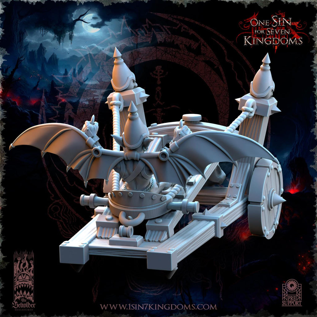 The Black Horde Goblins Slingshot of Doom miniatures - in 12k by The Beholder Miniatures