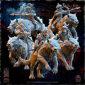 The Black Horde Goblins Desert Riders Archers miniature -  in 12k by The Beholder Miniatures