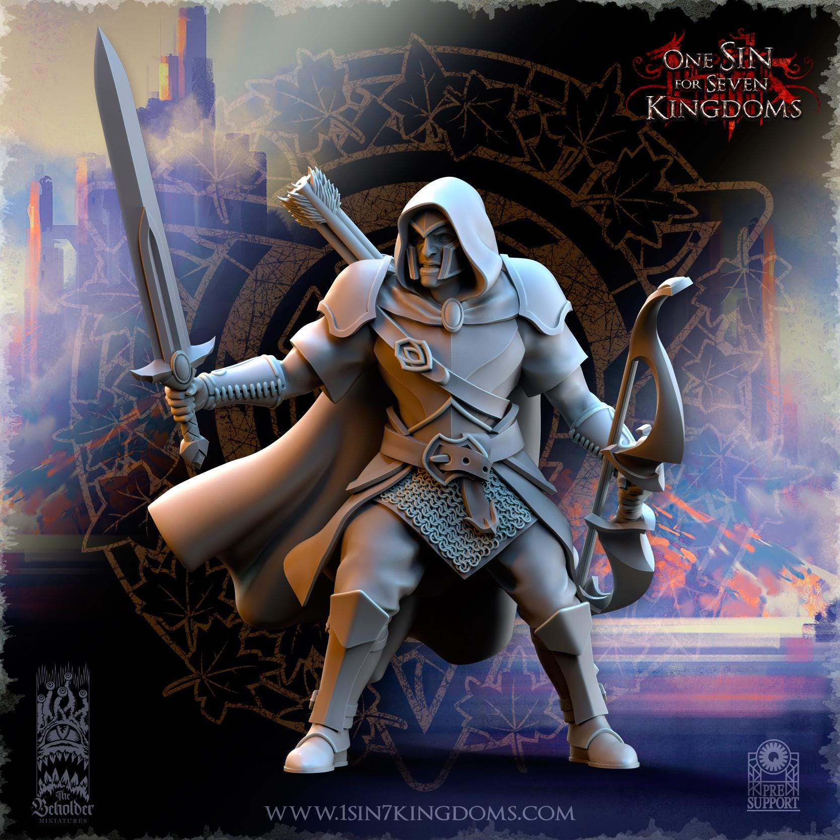 Silvermoor Elves Shades of Ashur in 12k - by The Beholder Miniatures