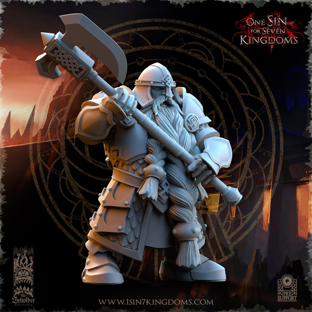 Dwarven Kingdoms Legion of the Ancient Warriors - in 12k  by The Beholder Miniatures