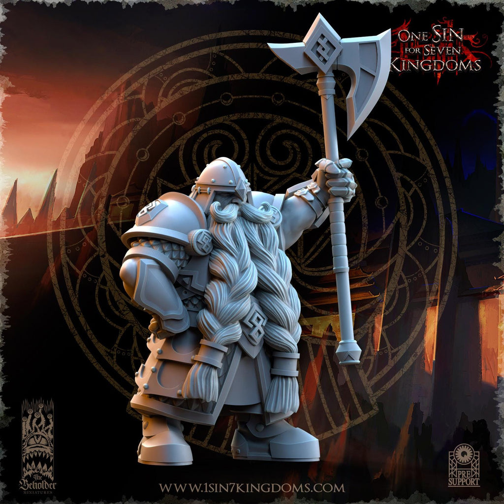 Dwarven Kingdoms Legion of the Ancient Warriors - in 12k  by The Beholder Miniatures