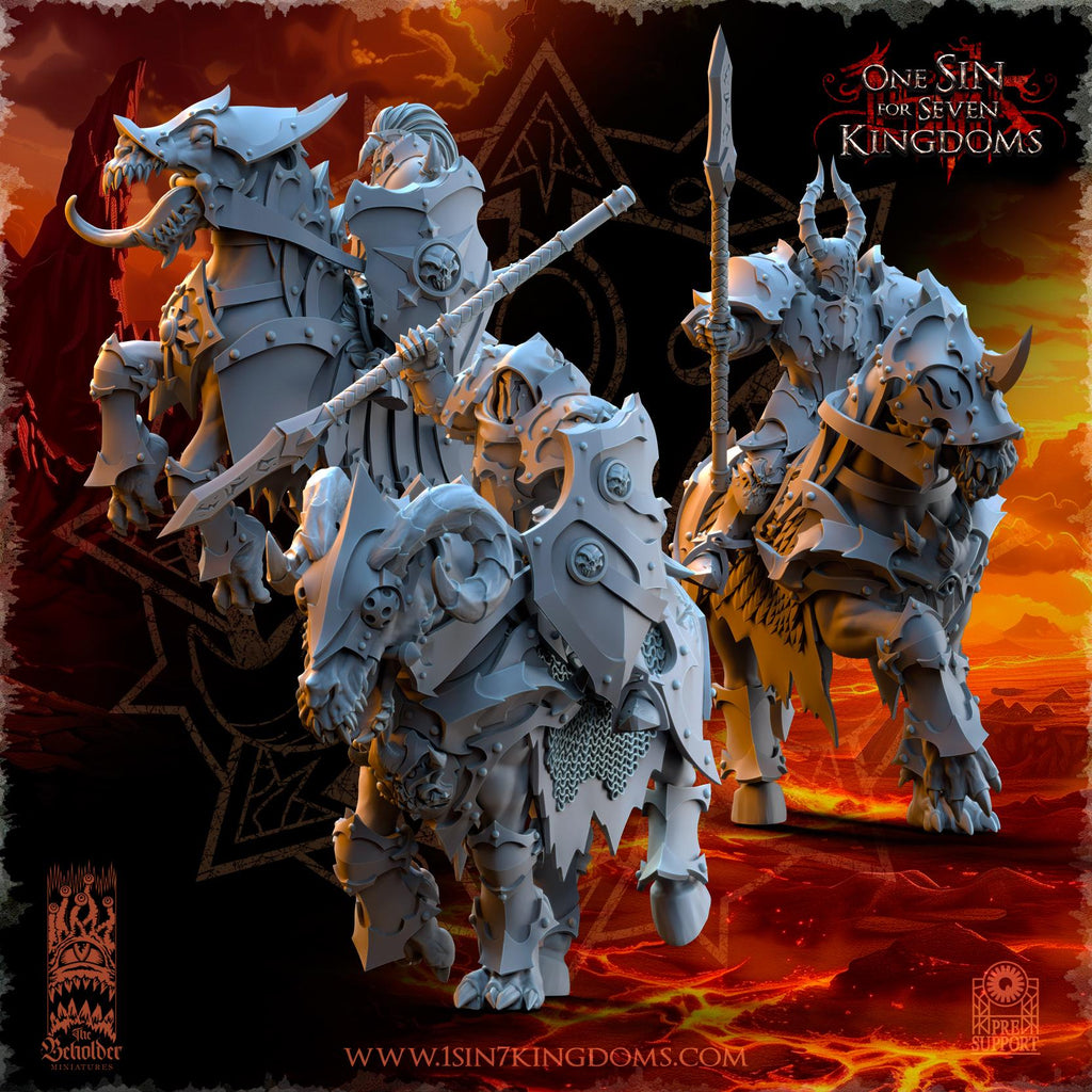 Realms of Mayhem The Ascended Knights - in 12k by The Beholder Miniatures
